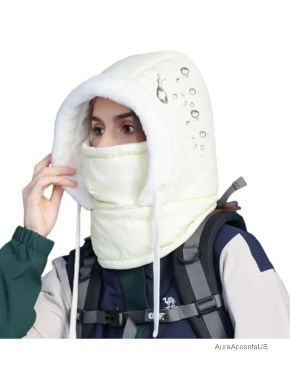 Unisex Winter One Piece Balaclava Hoodie Ski Snow Hat Earmuff Windproof Fleece